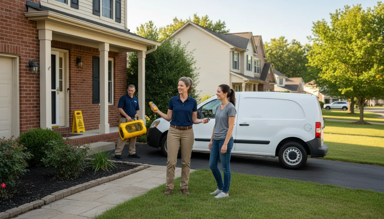 Water restoration image for Dehumidification And Cleanup Services in Kelso, MO